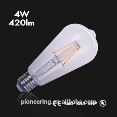 Edison Style Led Light Bulb ST64 E27 4W 6W Warm White Custom Filament Bulb